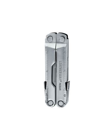 Pince multifonction Leatherman Rebar en acier inoxydable, 17 outils compacts et robustes pour toutes vos missions terrain. Pince multifonction Leatherman Rebar en acier inoxydable, 17 outils compacts et robustes pour toutes vos missions terrain.