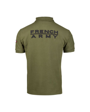 POLO FRENCH ARMY VERT KAKI - A.R.E.S