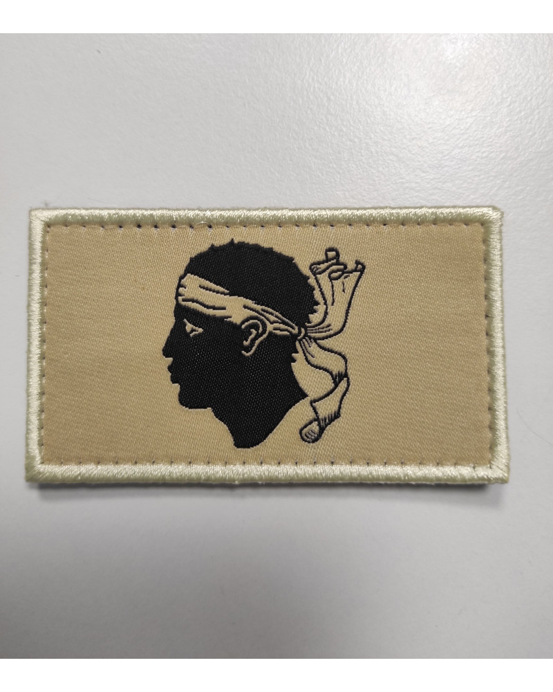 PATCH DRAPEAU CORSE BEIGE PATCH DRAPEAU CORSE BEIGE