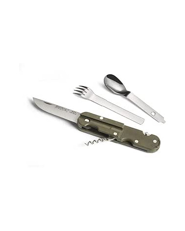 Couteau Bivouac Vert – TB Outdoor, pliant et robuste pour bivouac