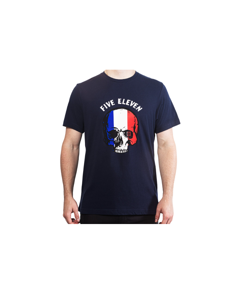 T-SHIRT PATRIOTIC SKULL FRANCE BLEU - 5.11 TACTICAL T-SHIRT PATRIOTIC SKULL FRANCE BLEU - 5.11 TACTICAL