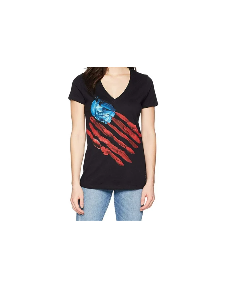 T-SHIRT FEATHER FLAG TEE BLACK FEMME - 5.11 Tactical T-SHIRT FEATHER FLAG TEE BLACK FEMME - 5.11 Tactical